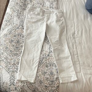 Old Navy White Straight Leg Pants